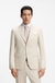 Two-piece slim-fit suit in micro-patterned fabric