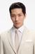 Two-piece slim-fit suit in micro-patterned fabric