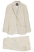 Two-piece slim-fit suit in micro-patterned fabric