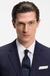 Two-piece slim-fit suit in micro-patterned fabric