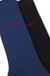 Two-pack of regular-length logo socks