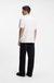 Interlock-cotton T-shirt with metallic stacked-logo badge