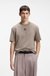 Interlock-cotton T-shirt with metallic stacked-logo badge