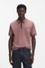 Cotton piqué polo shirt with zip neckline