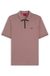 Cotton piqué polo shirt with zip neckline