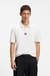 Interlock-cotton polo shirt with stacked logo