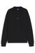 Logo-badge sweatshirt in pure cotton