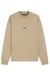 Logo-badge sweatshirt in pure cotton