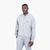 Cotton-Terry Zip-Up Sweatshirt With Blue Logo Label