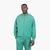 Cotton-Terry Zip-Up Sweatshirt With Blue Logo Label