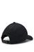 Cotton-twill cap with embroidered stacked logo