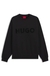 Oversized-fit sweatshirt in cotton terry with tonal logo