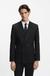 Slim-fit jacket in wool-blend poplin