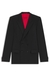 Slim-fit jacket in wool-blend poplin