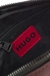 Twill crossbody bag with stacked-logo hardware