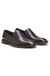 Leather loafers with penny trim