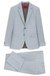 Extra-slim-fit suit in wool-blend poplin