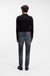 Slim-fit jeans in ash-blue stretch denim