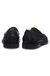 Leather loafers with penny trim