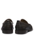 Leather loafers with penny trim