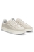 Low-top trainers in faux suede