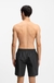 Quick-dry swim shorts with spray-effect logo