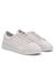 Suede trainers with gold-tone foil logo