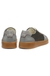 Leather trainers with gold-tone logo