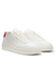 Leather trainers with gold-tone logo