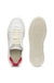 Leather trainers with gold-tone logo