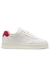 Leather trainers with gold-tone logo