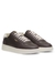 Leather trainers with gold-tone logo
