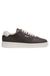 Leather trainers with gold-tone logo