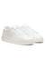 Nappa-leather trainers with gold-tone logo