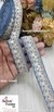Grey Floral Pearl Embroidery Lace