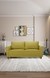 neudot Melody Sofa for Living Room |3 Persons Sofa|Premium Fabric with Padded Cushioned Armrest | Solid Wood Frame|3 Seater in Mellow Green Color