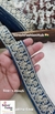 Petrol Blue Pearl & Sequence Fabric Lace