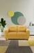 neudot Scott Sofa for Living Room |2 Persons Sofa|Premium Fabric with Cushioned Armrest | Solid Wood Frame|2 Seater in Husky Yellow Color
