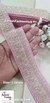 Baby Pink Pearl & Sequence Fabric Lace