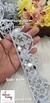 Scalloped Elegance Silver Cutwork Lace