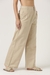 Women Beige Linen Flare Pant