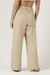 Women Beige Linen Flare Pant