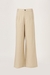 Women Beige Linen Flare Pant