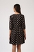 Womens Black Printed Fit & Flare Dress