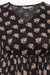 Womens Black Printed Fit & Flare Dress
