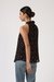 Womens Black Printed Flowy Top