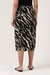 Women Black Printed Wrap Skirt
