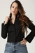 Womens Black Crop Shirt