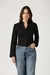 Womens Black Crop Shirt