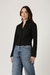 Womens Black Crop Shirt